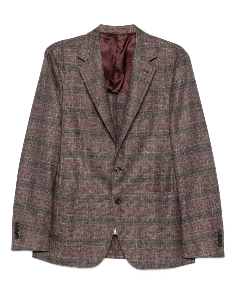 Canali Kariertes Sakko - Rot Rot