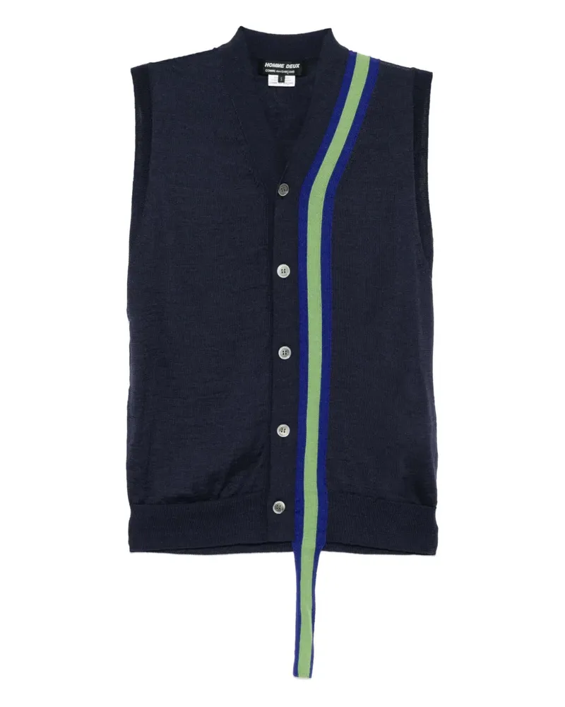 Comme des Garçons Gestrickte Weste - Blau Blau