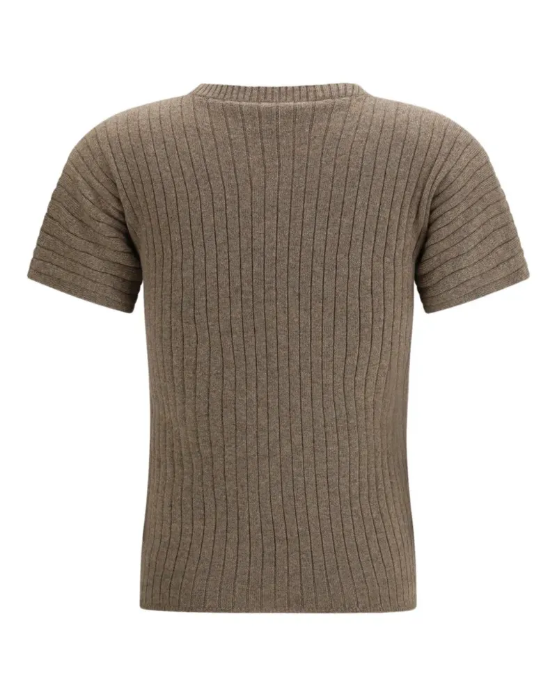 Loro Piana Coste Pullover mit rundem Ausschnitt - Braun Braun