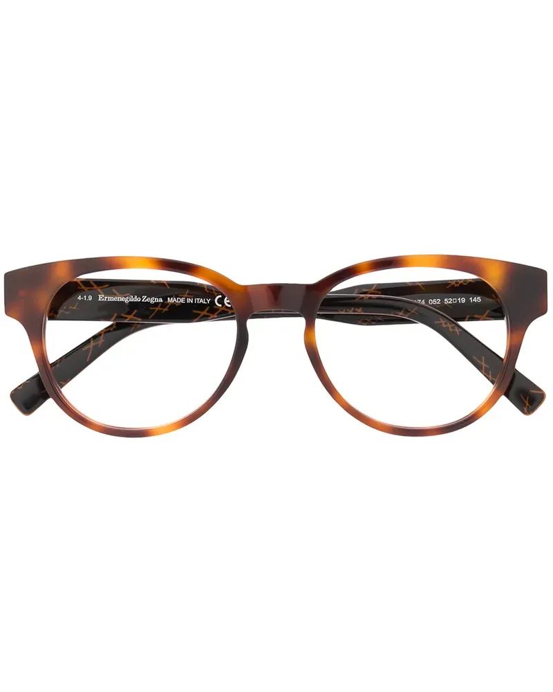 Ermenegildo Zegna Brille in Schildpattoptik - Braun Braun