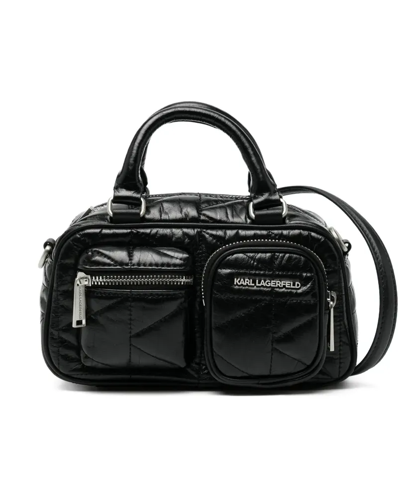 Karl Lagerfeld Kkuilt Pockets Sm bowling bag - Schwarz Schwarz