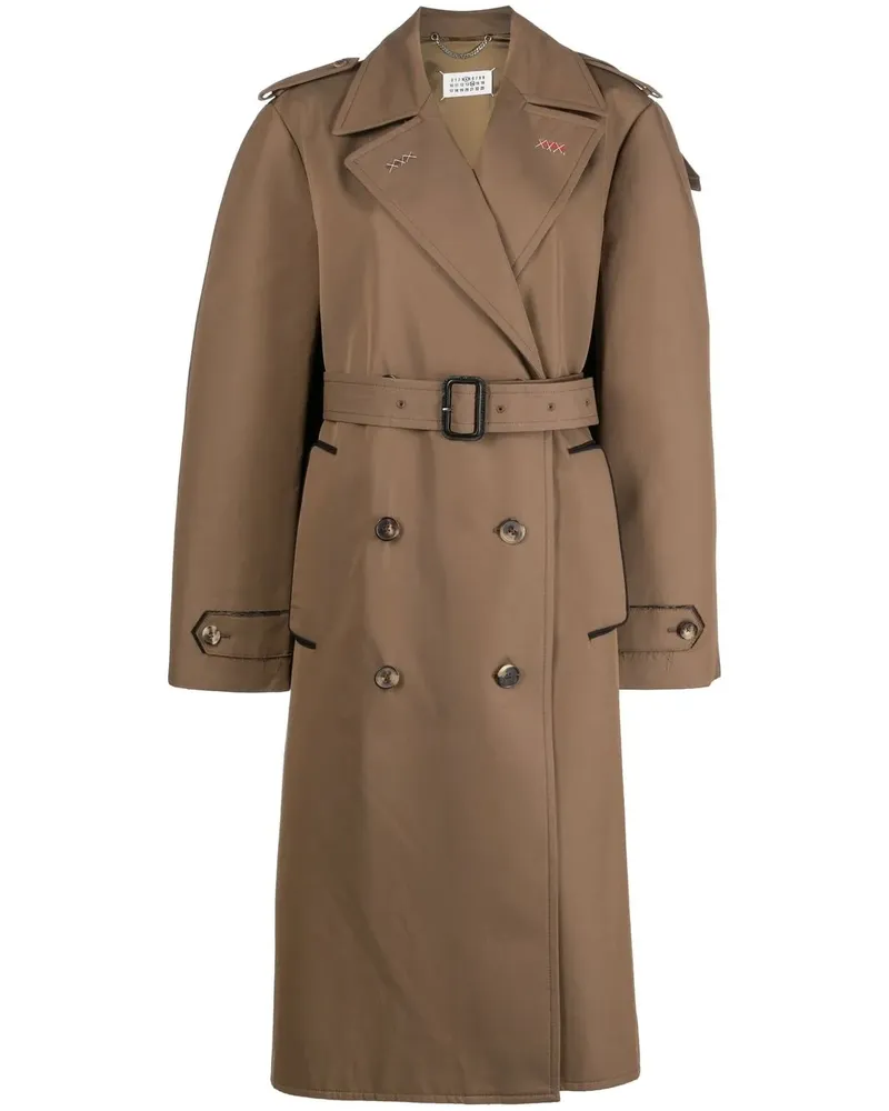 Maison Margiela Trenchcoat aus Bio-Baumwolle - Braun Braun