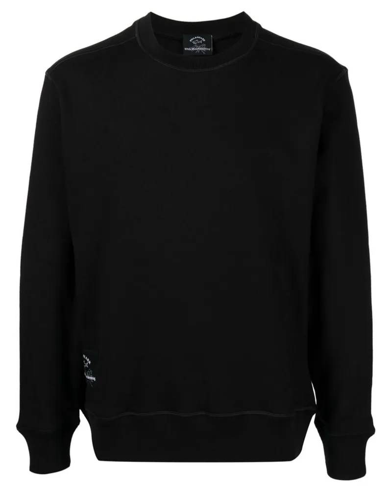White Mountaineering x Paul & Shark Sweatshirt mit Logo-Print - Schwarz Schwarz