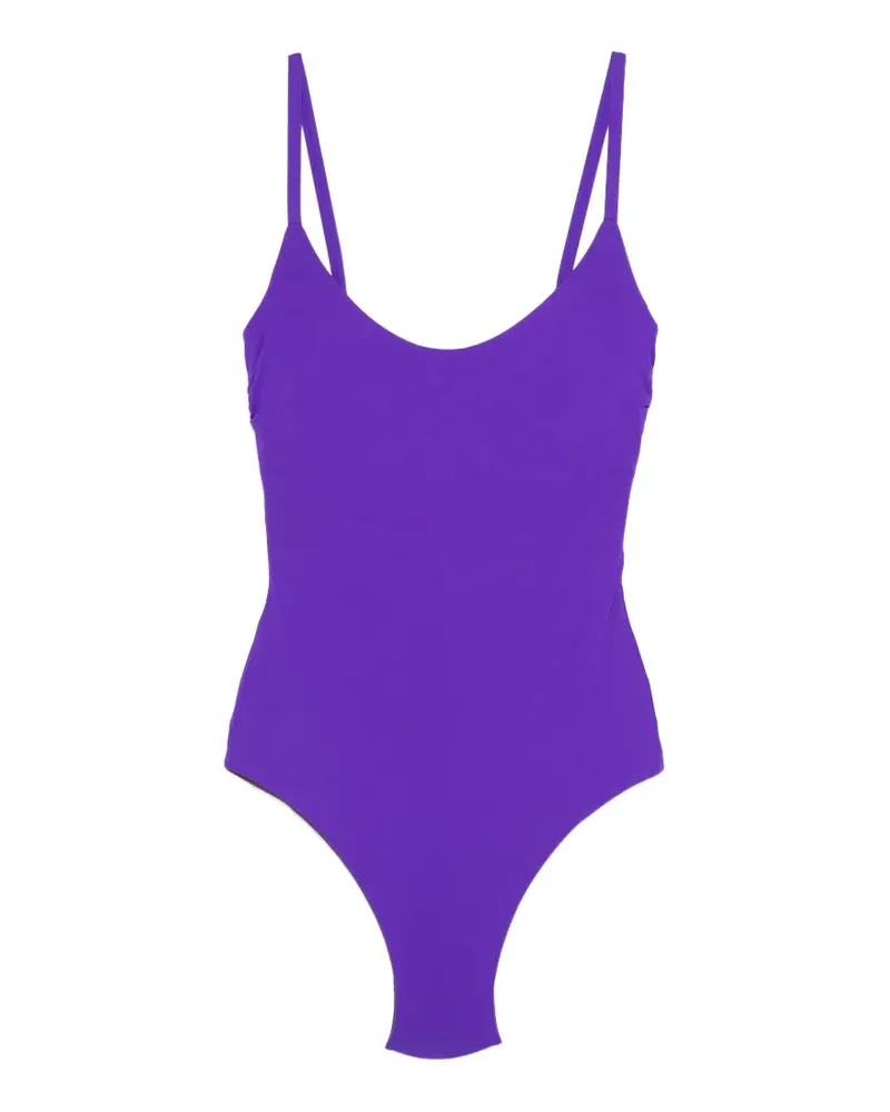 FISICO-Cristina Ferrari Badeanzug mit rundem Ausschnitt - Violett Violett