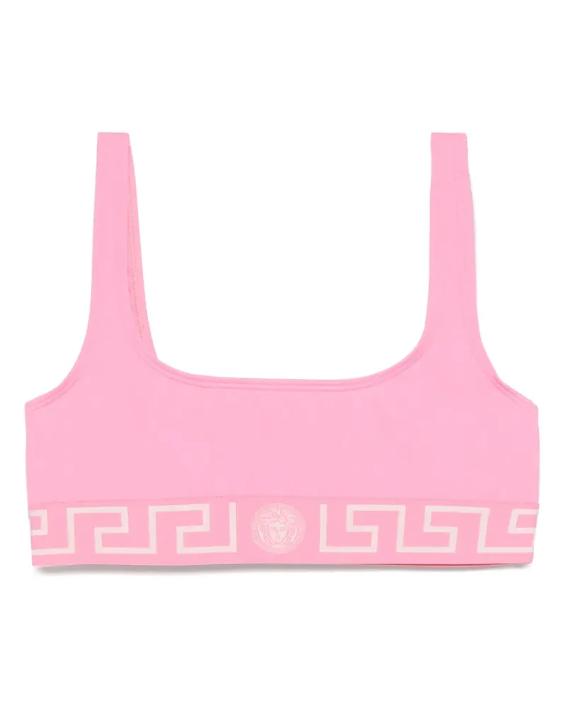 Versace Bikinioberteil mit Greca-Detail - Rosa Rosa