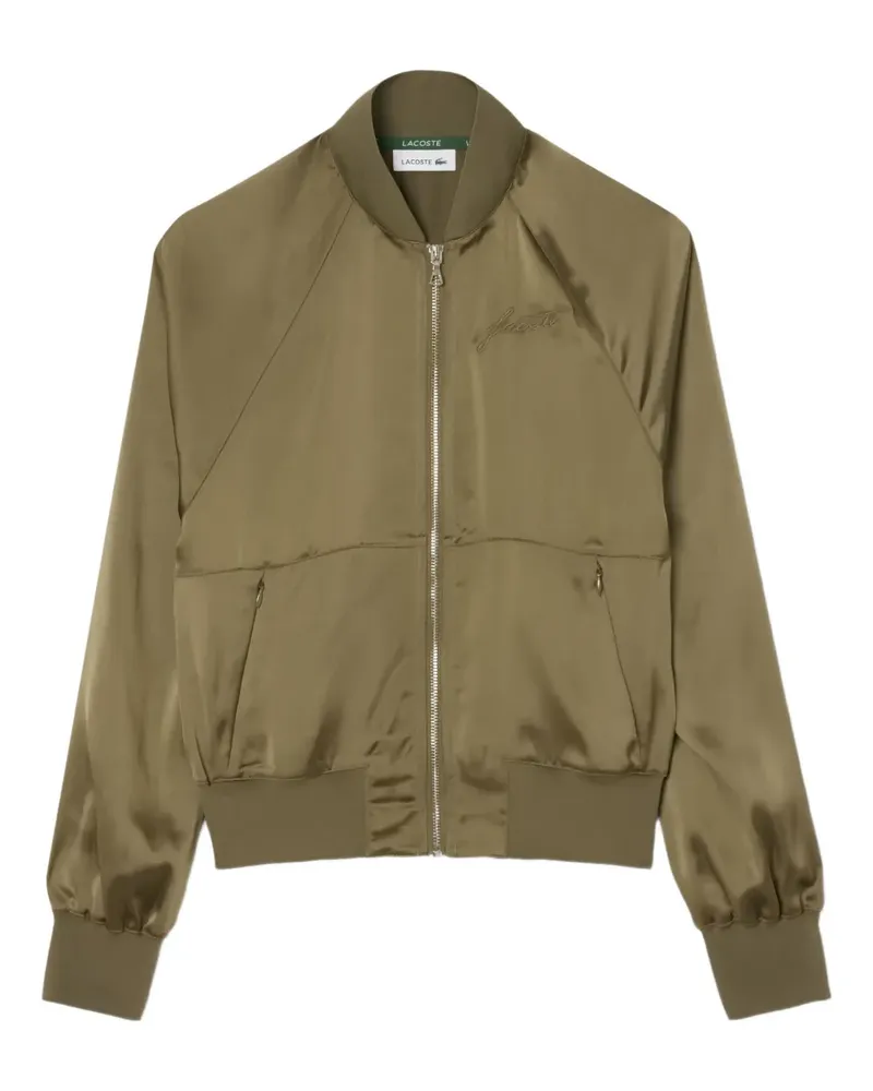 Lacoste Bomberjacke aus Satin - Grün Grün