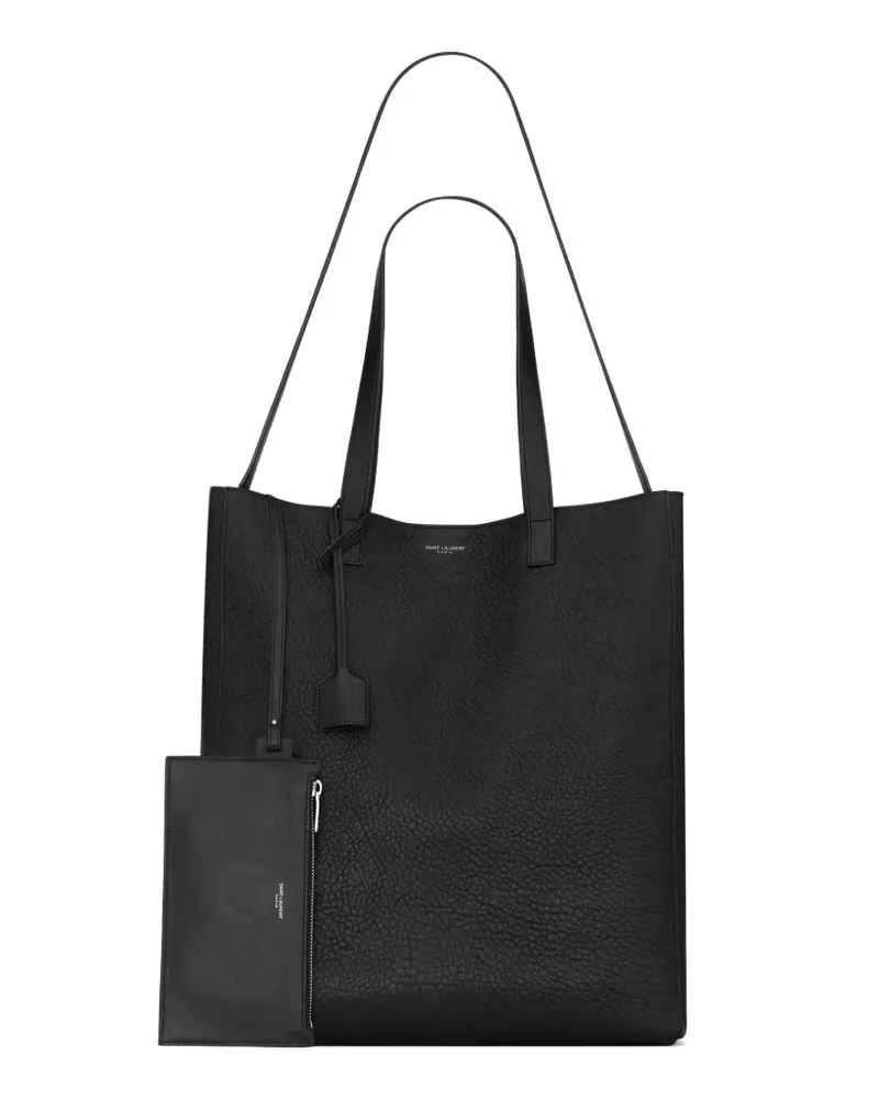 Saint Laurent grained-leather tote bag - Schwarz Schwarz