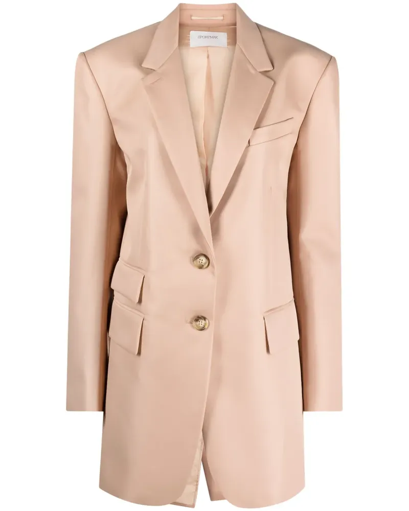 SPORTMAX Blazer mit fallendem Revers - Nude Nude