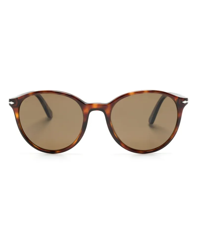 Persol Sonnenbrille mit rundem Gestell - Braun Braun