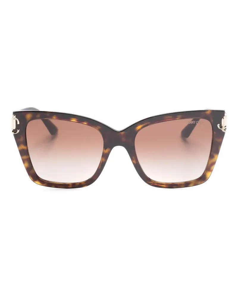 Jimmy Choo Kira Sonnenbrille mit Oversized-Gestell - Braun Braun