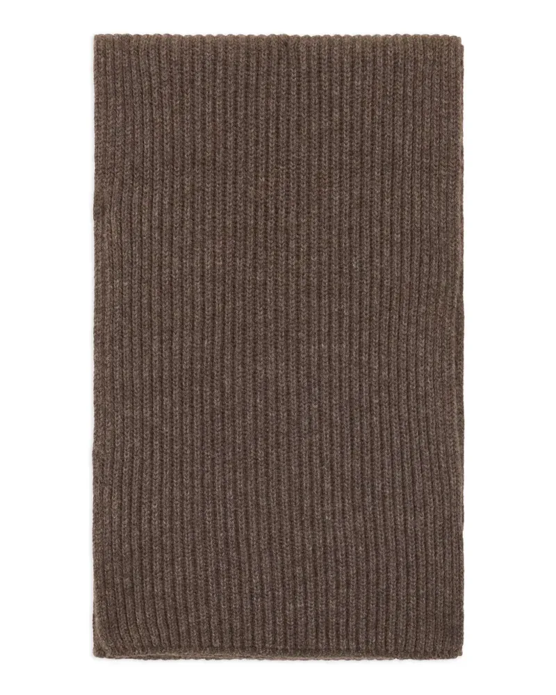 Malo ribbed scarf - Braun Braun