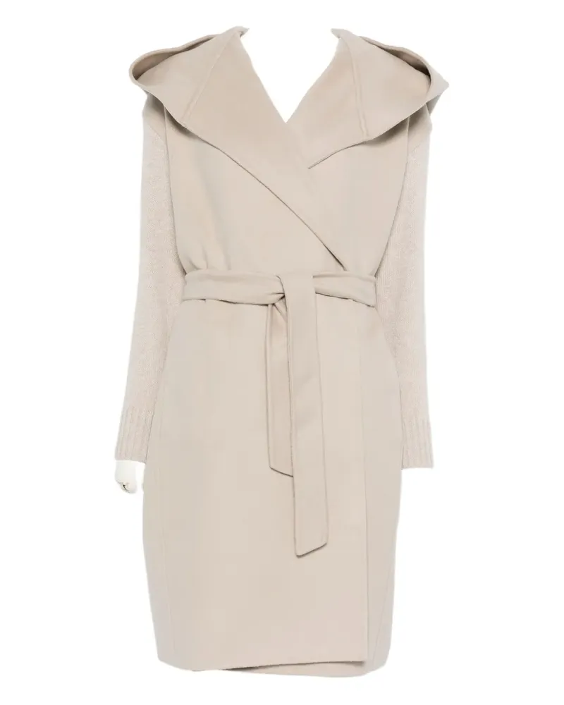 Herno Kapuzenmantel mit Gürtel - Nude Nude