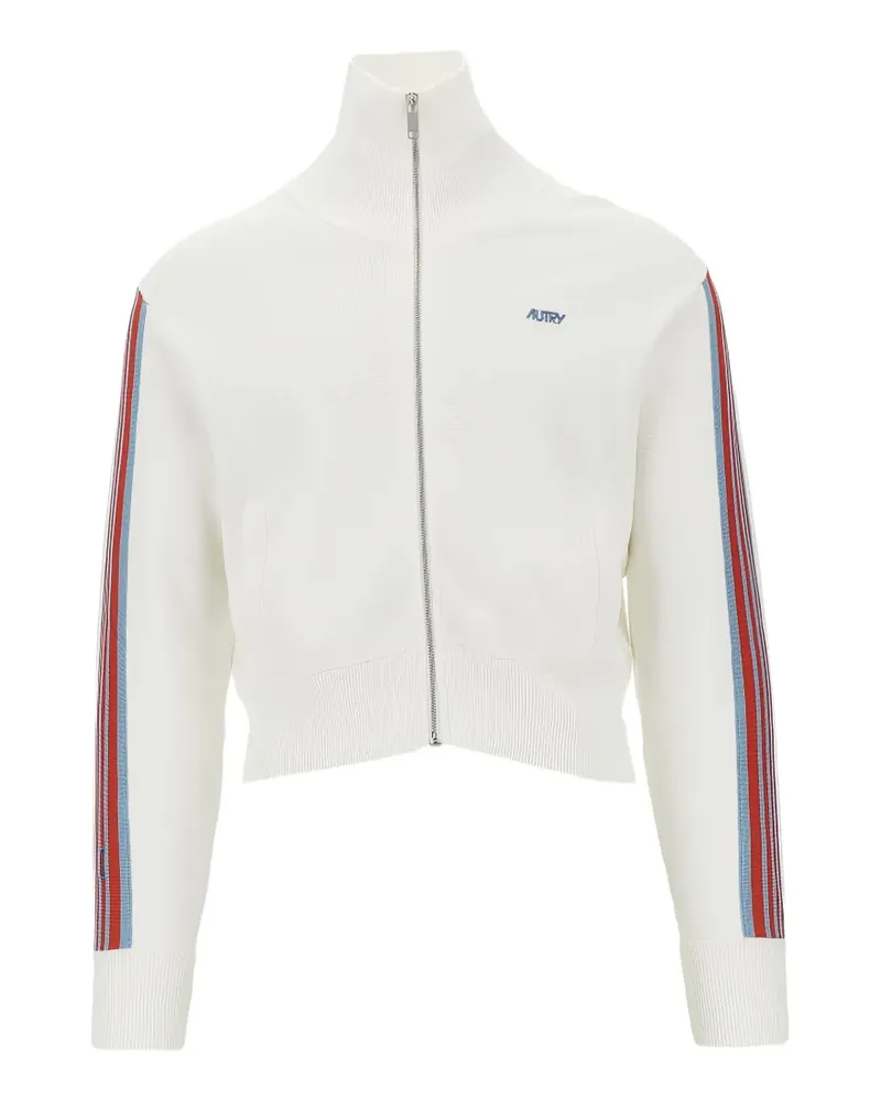 AUTRY Gestreifte Jacke mit Stehkragen - Weiß Weiß