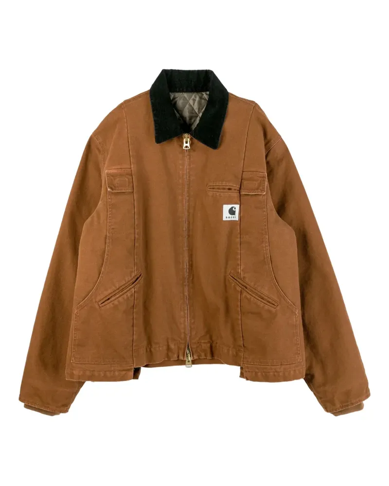 Carhartt WIP Sacai corduroy-collar jacket - Braun Braun