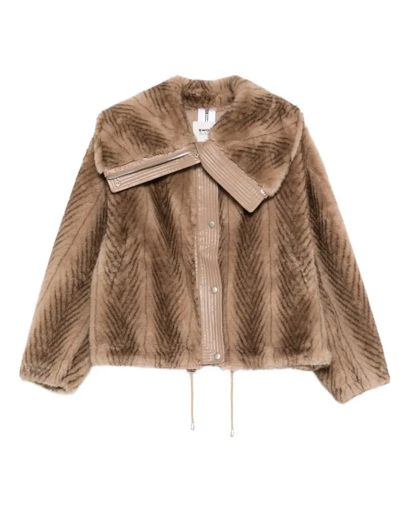 s.w.o.r.d 6.6.44 panelled jacket - Braun Braun