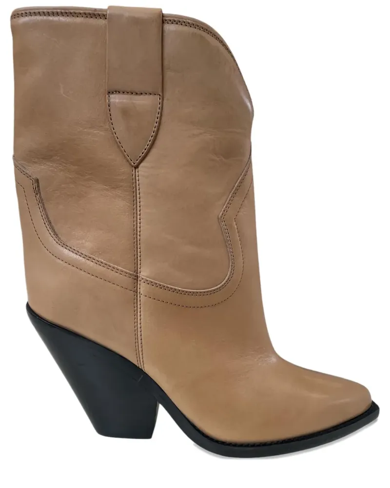 Isabel Marant Stiefel aus Leder 90mm - Nude Nude
