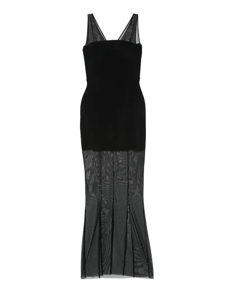 Nensi Dojaka sleeveless maxi-dress - Schwarz Schwarz