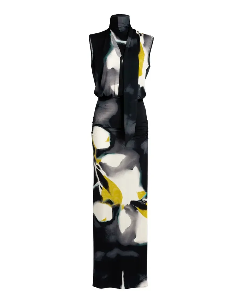 Silvia Tcherassi Cody floral-print maxi dress - Blau Blau