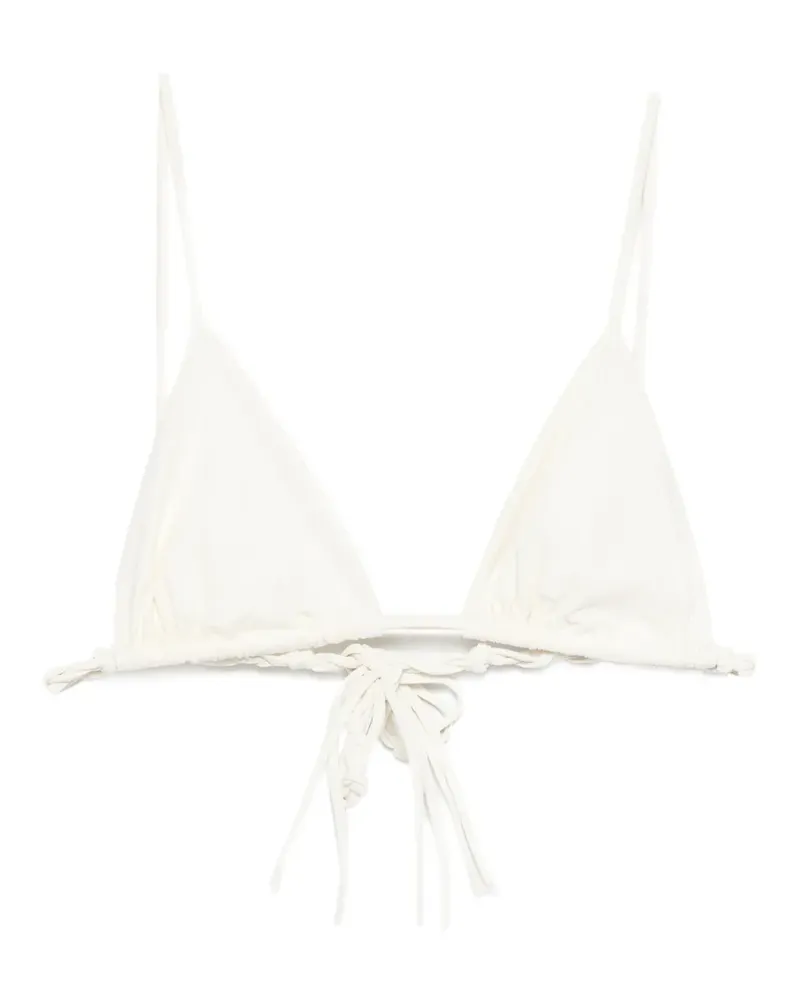 Jil Sander Tangle Triangel-Bikini - Weiß Weiß