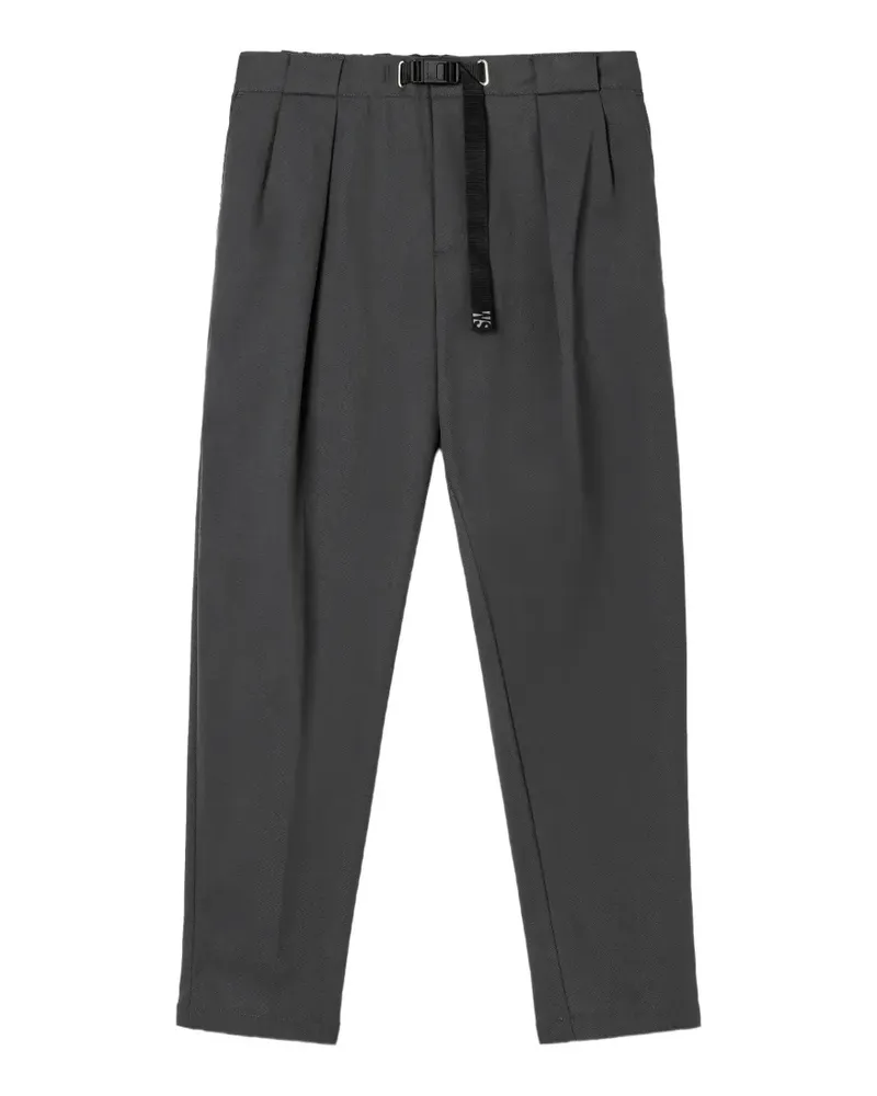 PLAN C Plissierte Hose mit Gürtel - Grau Grau