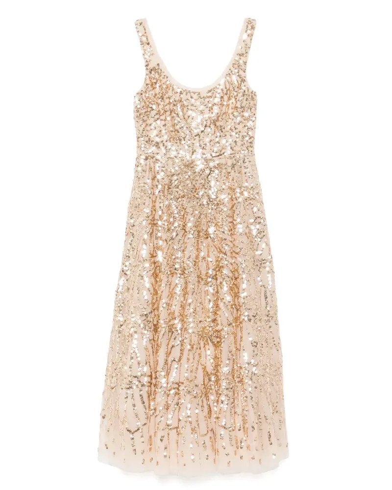 Needle & Thread Marquet Kleid - Nude Nude