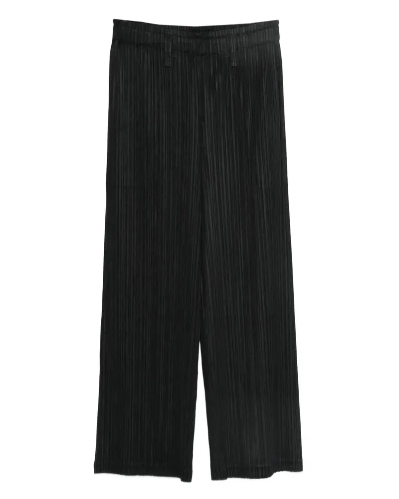 Issey Miyake Plissierte Hose - Schwarz Schwarz