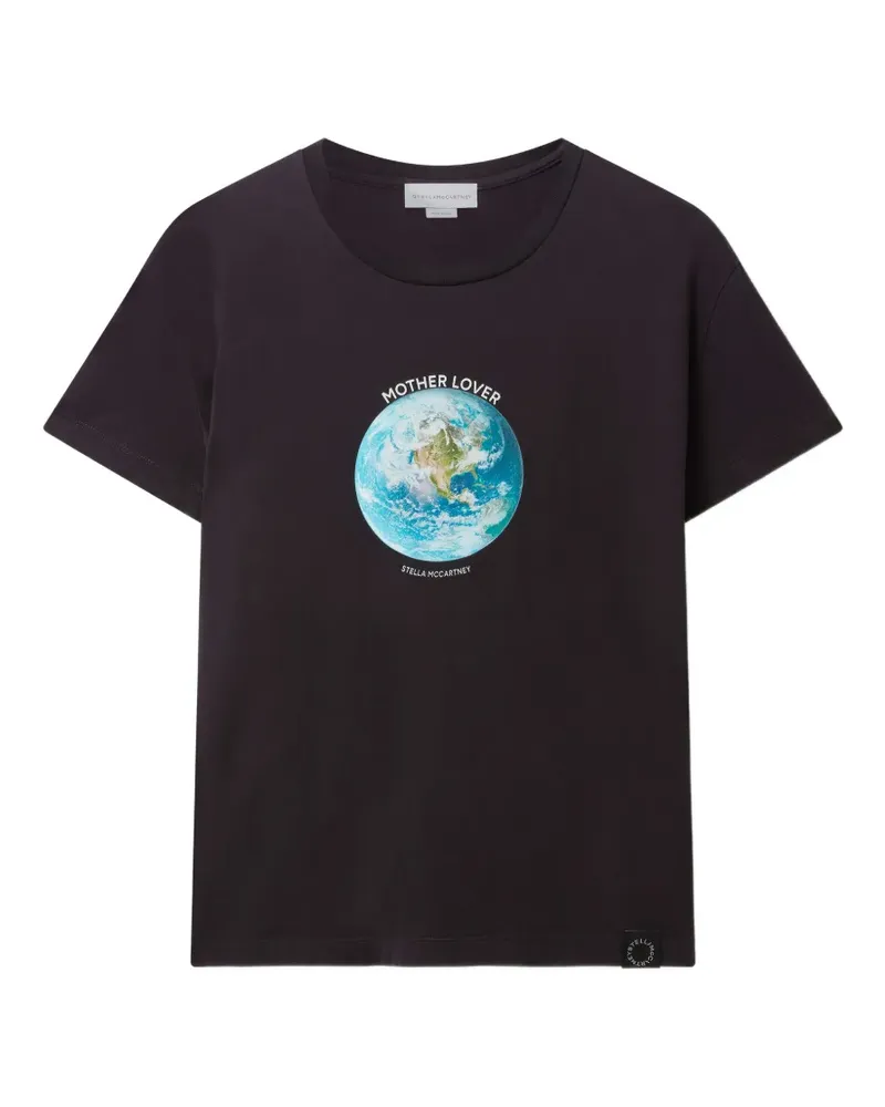 Stella McCartney T-Shirt mit Print - Schwarz Schwarz