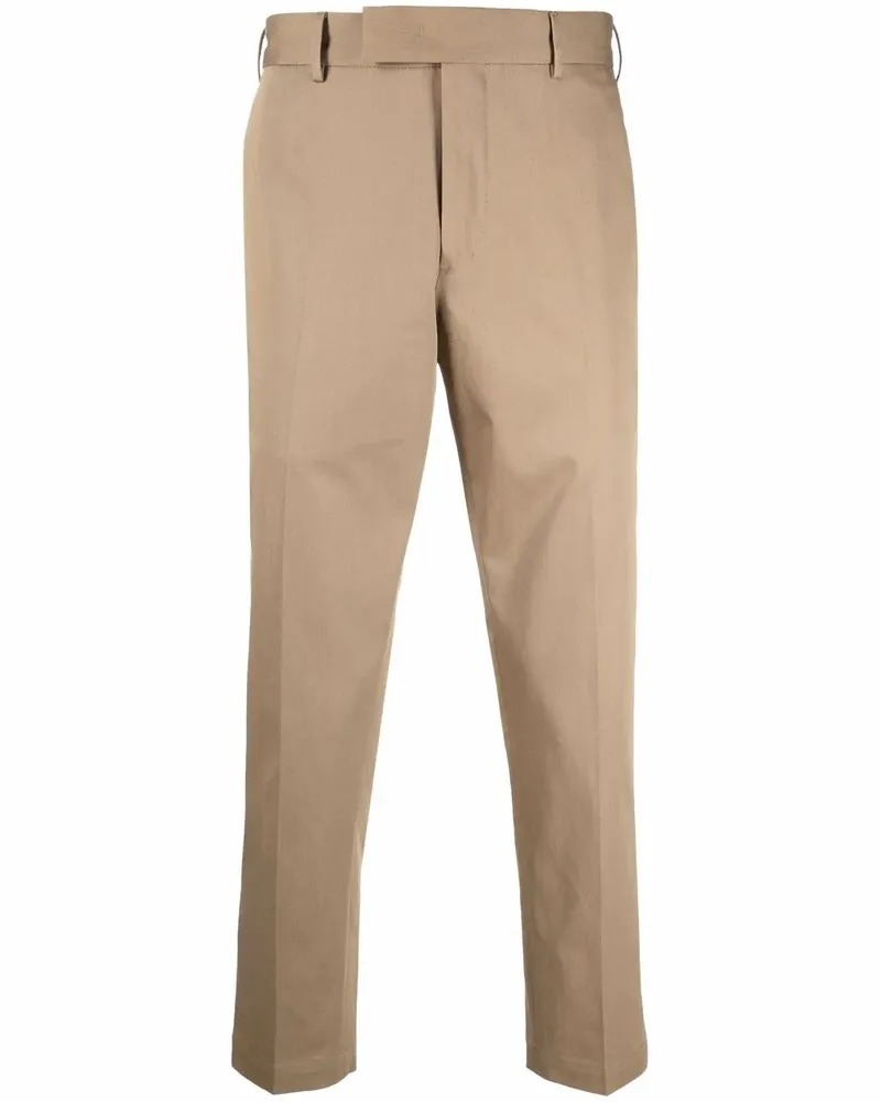 PT TORINO Schmal zulaufende Cropped-Chino - Braun Braun