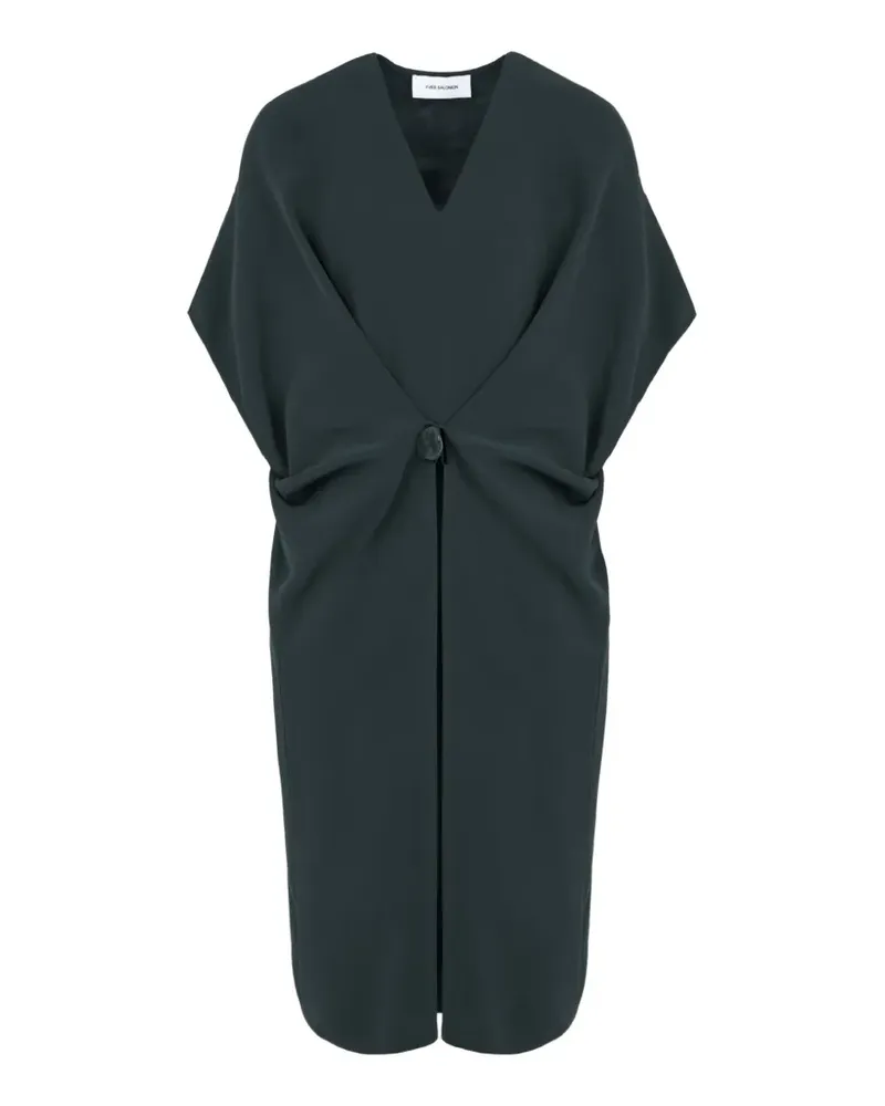 Yves Salomon Kleid aus Seidenkrepp - Grün Grün