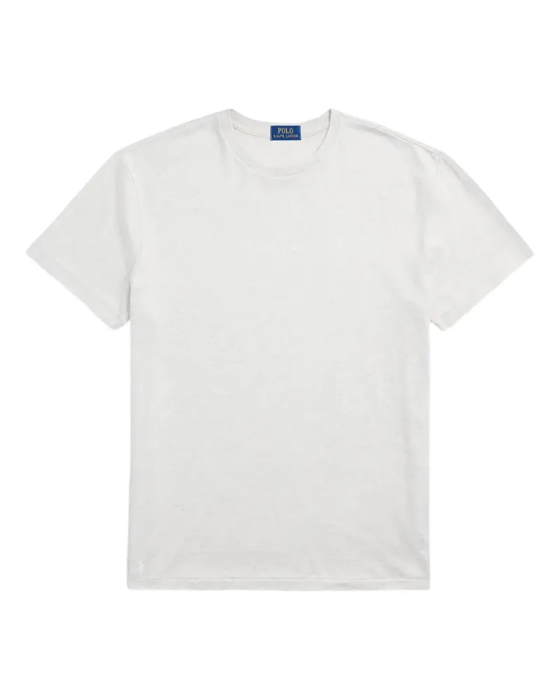 Ralph Lauren Besticktes Jersey-T-Shirt - Weiß Weiß