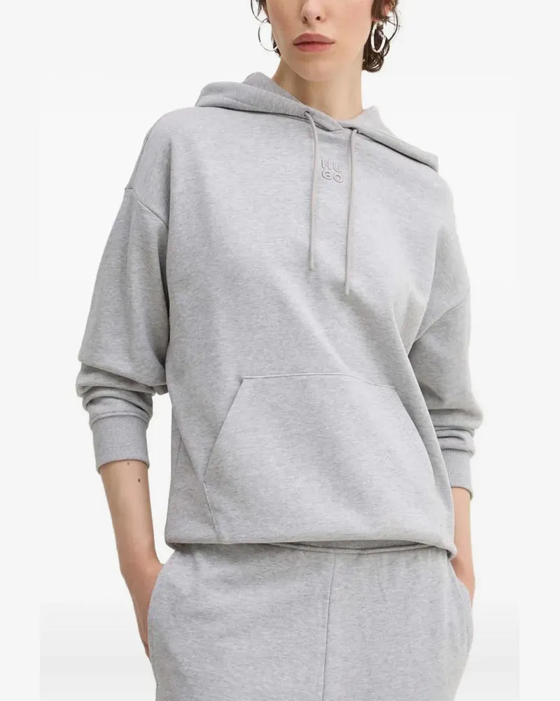 HUGO BOSS Hoodie mit Kordelzug - Grau Grau