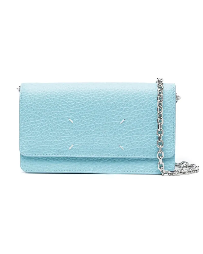 Maison Margiela Schultertasche mit Ziernähten - Blau Blau