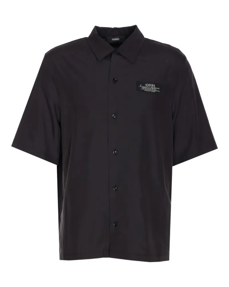 Amiri Hemd mit Logo-Print - Schwarz Schwarz