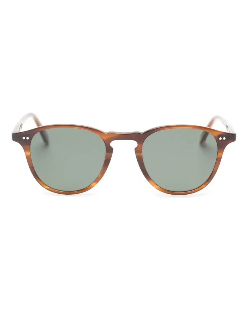 Garrett Leight Runde Hampton Sonnenbrille - Braun Braun