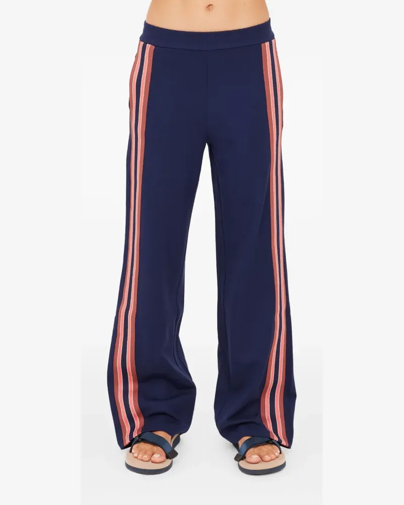 The Upside Gestreifte Ananda Wide-Leg-Hose - Blau Blau