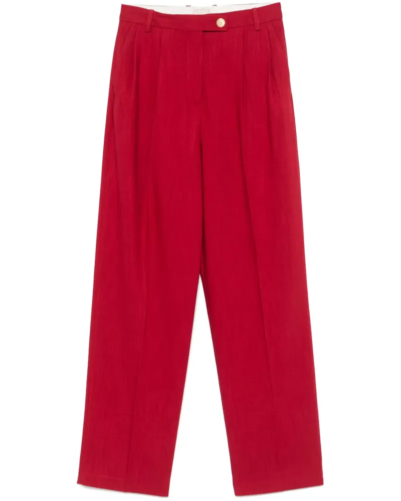 Tommy Hilfiger Klassische Bundfaltenhose - Rot Rot