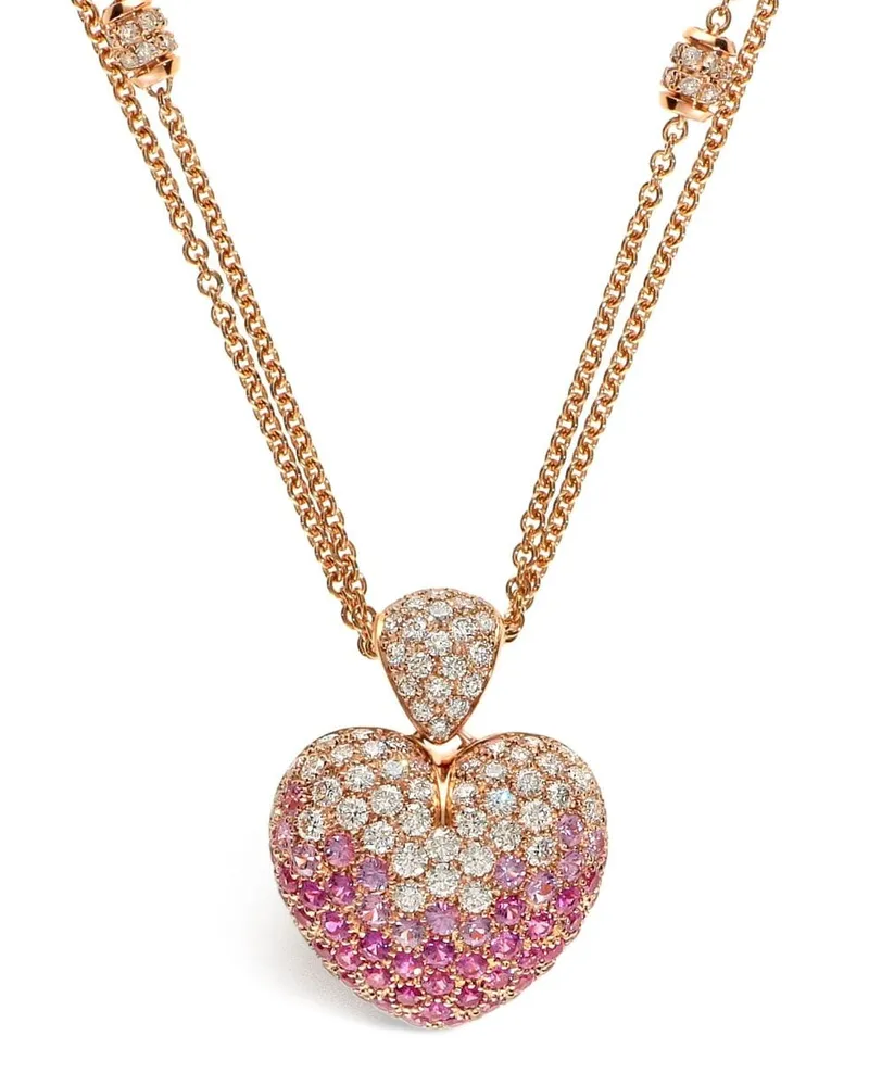 LEO PIZZO 18kt Rotgoldhalskette - Rosa Rosa