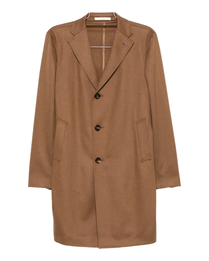 Tagliatore single-breasted notched-lapels coat - Braun Braun