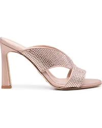 Alberta Ferretti Mules mit Kristallen 95mm Rosa