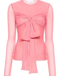 Blumarine T-Shirt mit Schleifendetail Rosa