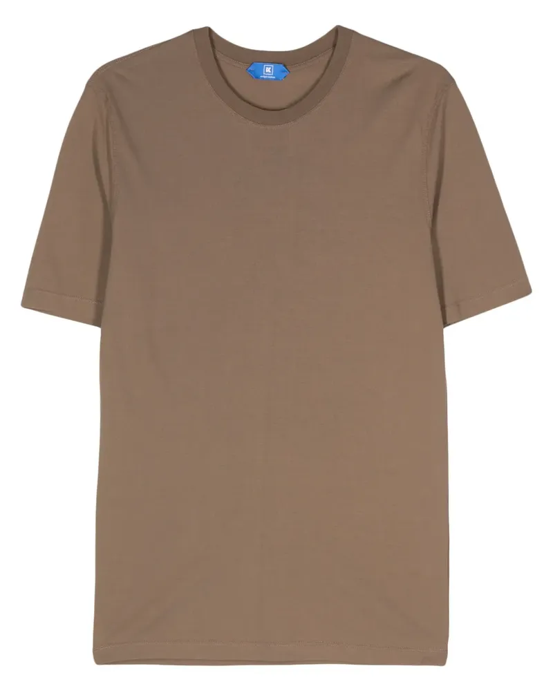 KIRED T-Shirt mit Kuss-Print - Braun Braun