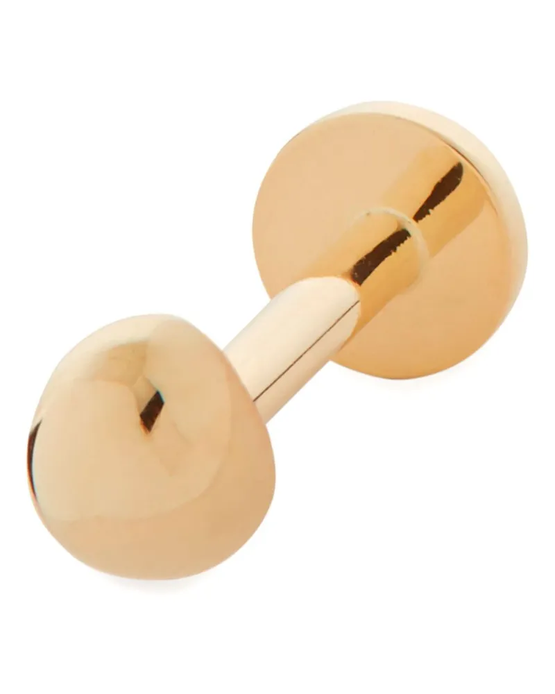Monica Vinader Einzelner 9kt Mini Pebble Gelbgoldohrring Gold