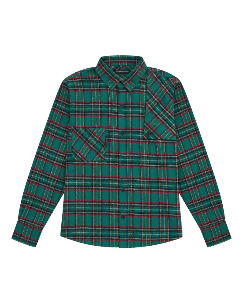 Gosha Rubchinskiy Kariertes Flanellhemd - Grün Grün