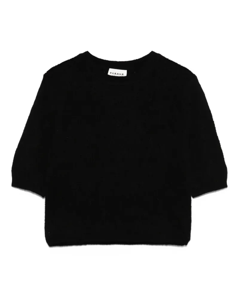P.A.R.O.S.H. P.A.R.O H. Pullover mit rundem Ausschnitt - Schwarz Schwarz