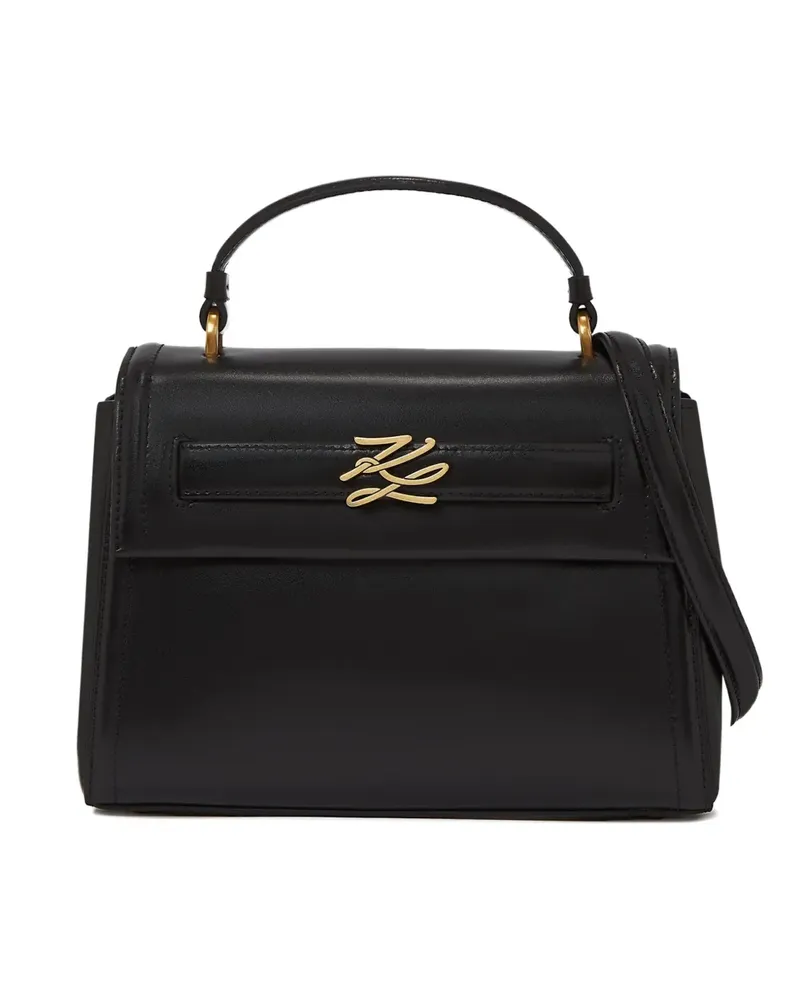 Karl Lagerfeld small K/Autograph satchel bag - Schwarz Schwarz