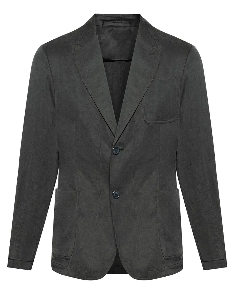 Giorgio Armani Einreihiges Sakko - Schwarz Schwarz