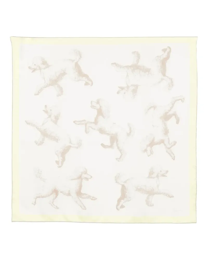 Jacquemus Le Grand Foulard Caniche Seidenschal - Nude Nude