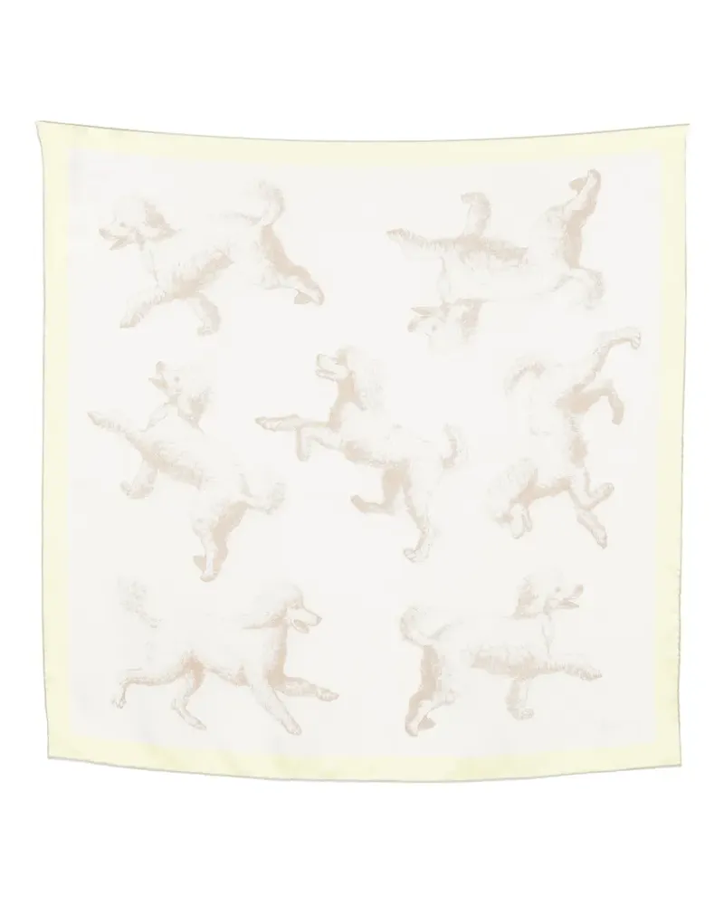 Jacquemus Le Grand Foulard Caniche Seidenschal - Nude Nude