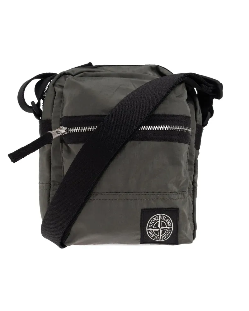 Stone Island Kuriertasche mit Reißverschluss - Grün Grün