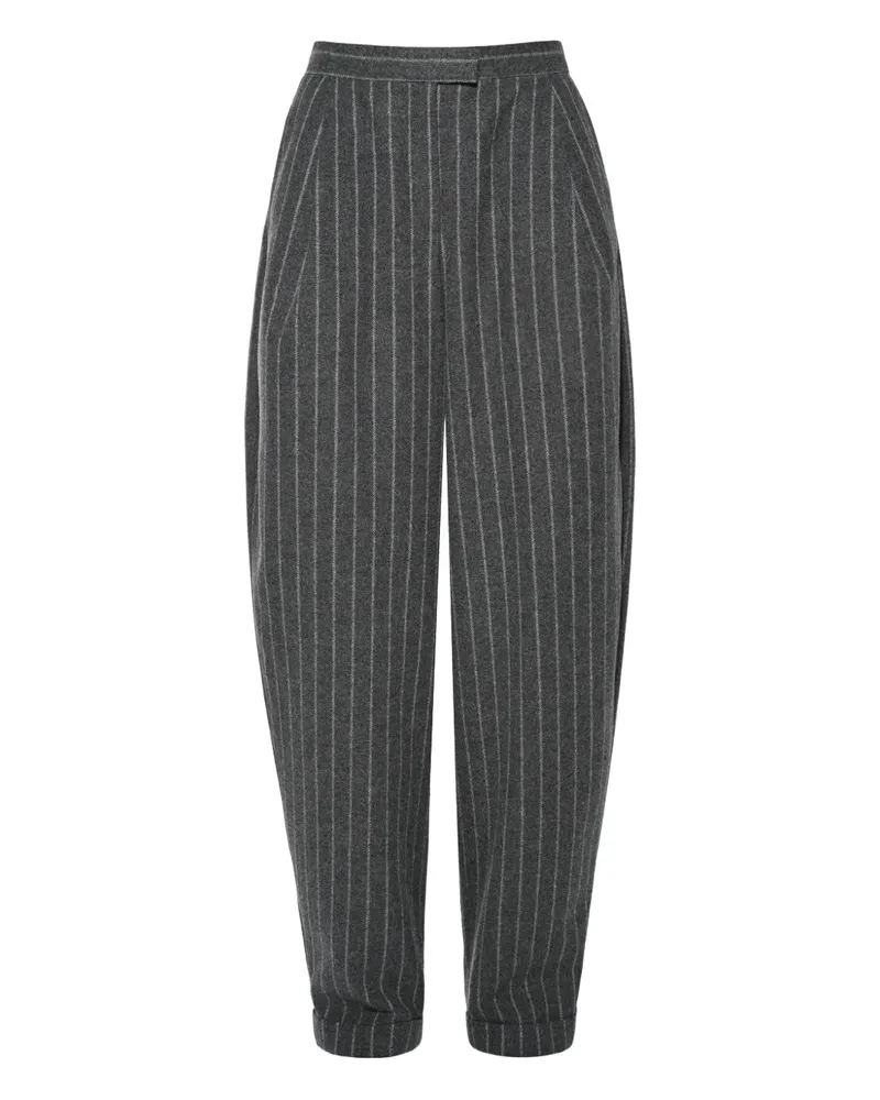 ANOUKI pinstripe trousers - Grau Grau